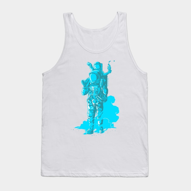 Onwards, Space Dad! Tank Top by TheActionPixel